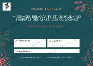 Bon Cadeau YumeGin Massage